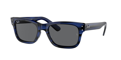 Ray Ban Dark Grey Classic Rectangular Mens Sunglasses 0rb2283 1339b1 55 In Blue,grey