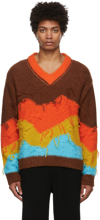 ANDERSSON BELL BROWN MOUNTAIN INTARSIA jumper