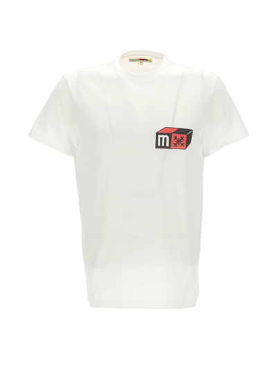 Modes Garments Modes T-shirt With Saint Moritz Print In White