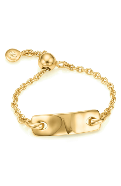 Monica Vinader Havana Friendship Chain Ring In Yellow Gold