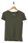Atm Anthony Thomas Melillo Schoolboy V-neck T-shirt In Ivy