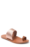 Beek Finch Sandal In Rose Gold/ Tan
