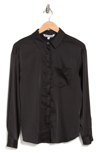 Walter Baker Bella Patch Pocket Shirt In Black