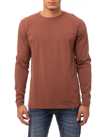 X-ray Crew Neck Long Sleeve T-shirt In Dusty Sienna
