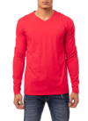 X-ray V-neck Long Sleeve T-shirt In Racer Red