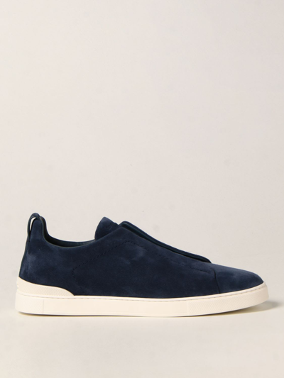 Ermenegildo Zegna Trainers Zegna Men In Blue