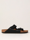 Birkenstock Soft Footbed Arizona Mules In Black