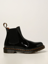 DR. MARTENS' FLAT BOOTIES DR. MARTENS 2976 CHELSEA BOOTS IN PATENT LEATHER