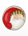 Vietri Old St. Nick Stripe Hat Pasta Bowl In Multicolor