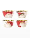 Vietri Old St. Nick Assorted Cereal Bowls - Set Of 4
