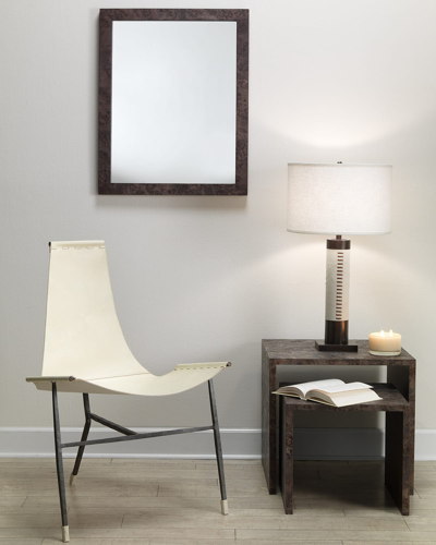 Jamie Young Chandler Rectangle Mirror In Gray