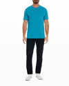 Robert Graham Men's Myles Pima Cotton T-shirt In Teal