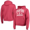 LEAGUE COLLEGIATE WEAR LEAGUE COLLEGIATE WEAR CARDINAL STANFORD CARDINAL VOLUME UP ESSENTIAL FLEECE PULLOVER HOODIE