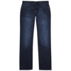 7 FOR ALL MANKIND STANDARD BLUE STRAIGHT-LEG JEANS