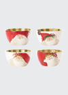 Vietri Old St. Nick Assorted Cereal Bowls - Set Of 4