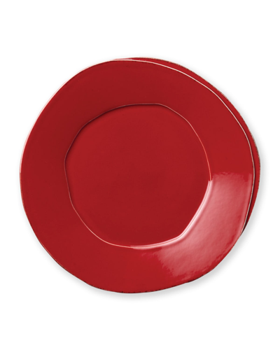 Vietri Lastra European Dinner Plate In Red