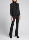 Veronica Beard Zip Pocket Single-breasted Blazer In Black