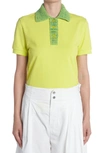 Bottega Veneta Short-sleeve Polo Shirt In Kiwi
