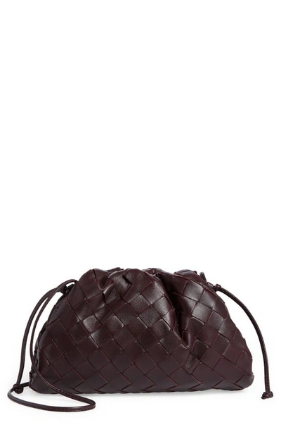 Bottega Veneta The Pouch Mini Intrecciato Leather Cross-body Bag In Brown