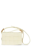 Bottega Veneta Cassette Intrecciato Leather Crossbody Bag In Bliss Washed