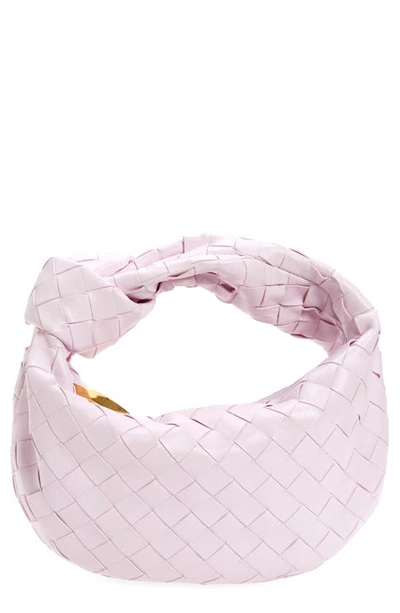 Bottega Veneta Mini Jodie Leather Hobo Bag In Bliss