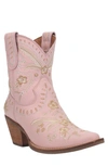Dingo Women's Primrose Leather Narrow Calf Boots Women's Shoes In Pink