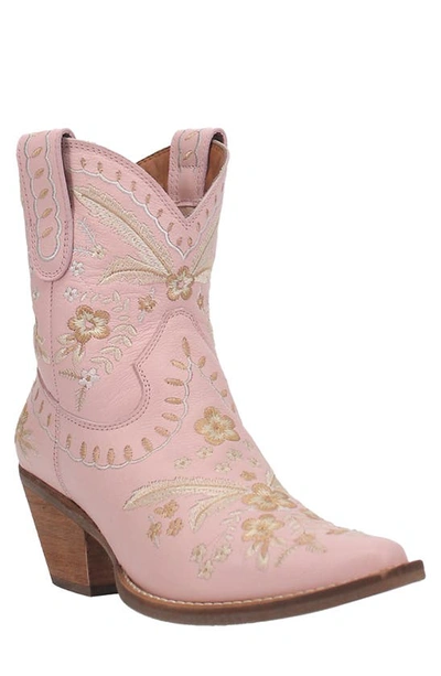 Dingo Women's Primrose Leather Narrow Calf Boots Women's Shoes In Pink