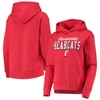 Under Armour Women's  Red Cincinnati Bearcats Cincy All Day Fleece Pullover Hoodie In Red