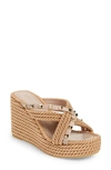 VALENTINO GARAVANI VALENTINO ROCKSTUD TORCHON ESPADRILLE WEDGE SANDAL