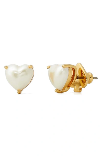 Kate Spade My Love Heart Earrings In Gold