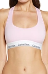 CALVIN KLEIN MODERN COTTON COLLECTION COTTON BLEND RACERBACK BRALETTE