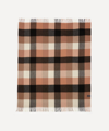 The Tartan Blanket Co. Block Check Lambswool Blanket In Assorted