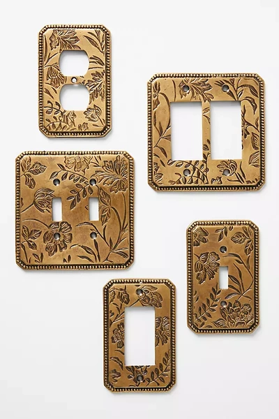 Anthropologie Joan Switch Plate In Brown