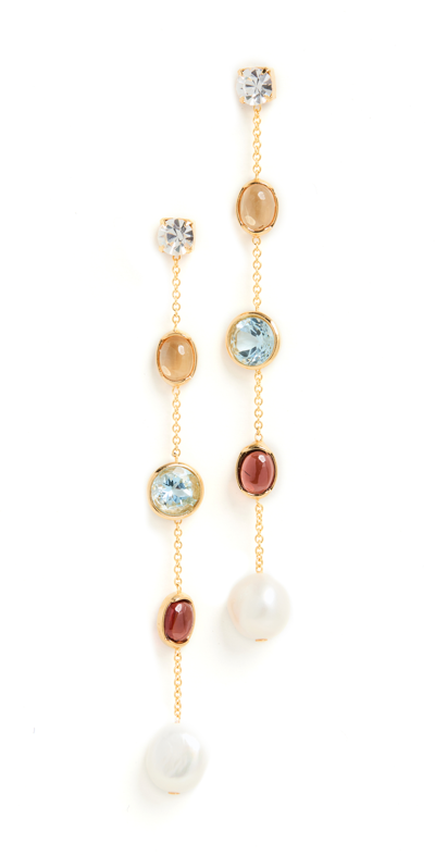 Lizzie Fortunato Women's Bon Vivant 18k Gold-plated & Multi-stone Drop Earrings