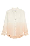 Rails Ellis Dip-dye Button-down Shirt In White Blush Dip Dye