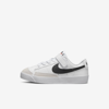 Nike Blazer Low '77 Little Kids' Shoes In White,black,white,washed Teal