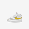 Nike Blazer Mid '77 Baby/toddler Shoes In White,pecan,vivid Sulfur