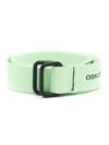 OSKLEN LOGO-PRINT BUCKLED BELT