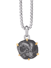 David Yurman Men's Sterling Silver & 18k Yellow Gold Zodiac Amulet Enhancer In Silver