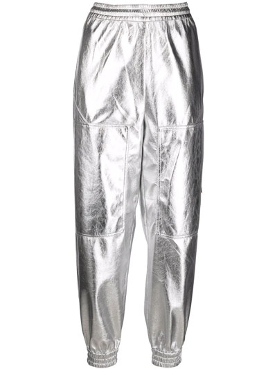 Stella Mccartney Silver Coated Trousers - Atterley