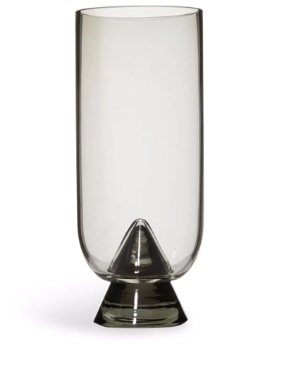 Aytm Glacies Glass Vase In Black