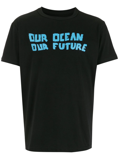Osklen Our Ocean Logo-print T-shirt In Black