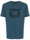 Osklen Think Global Cotton T-shirt In Blue