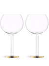 Lsa International Luca Balloon Glass Set In White