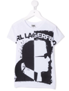 KARL LAGERFELD LOGO CREW-NECK T-SHIRT