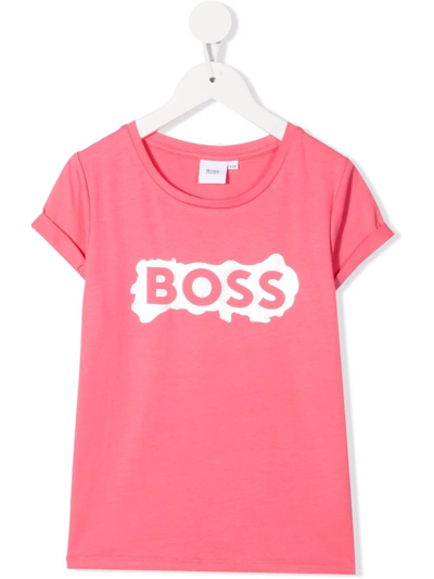 Bosswear Teen Girls Pink Logo T-shirt