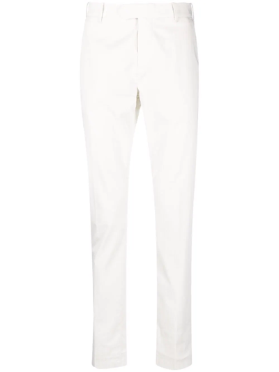 Eleventy Mid-rise Slim-fit Chinos In Neutrals