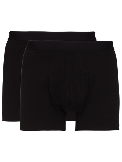 Organic Basics Ten-pack Logo-waistband Boxers In Black