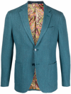 ETRO WOVEN SINGLE-BREASTED BLAZER