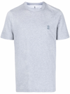 Brunello Cucinelli Short Sleeve Crew-neck T-shirt In Grey